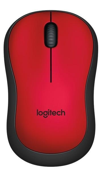 Мышь LOGITECH Wireless Mouse M220 Silent Red