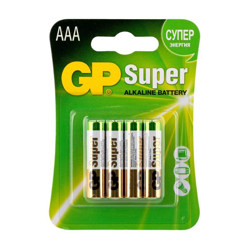 Батарейка GP SUPER Alkaline 24ARS AAA Спайка 4шт
