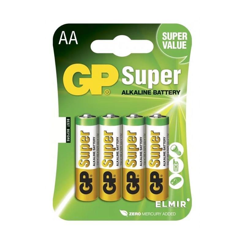 Батарейка  GP SUPER Alkaline 15ARS AA Спайка 4шт