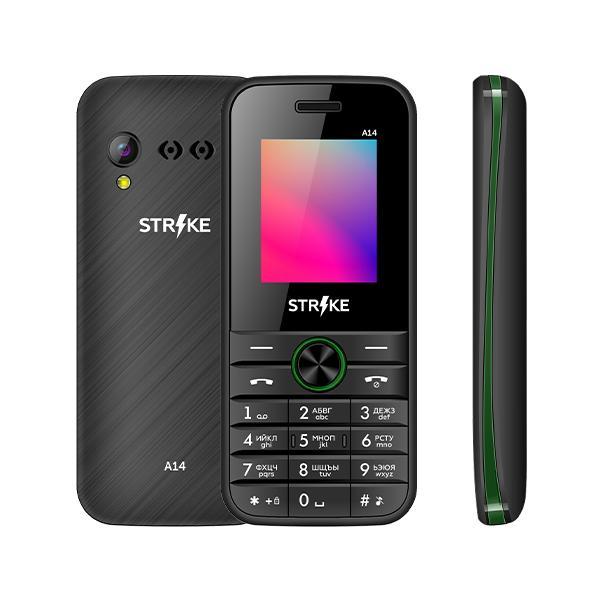 Мобильный телефон STRIKE A14 Black+Green