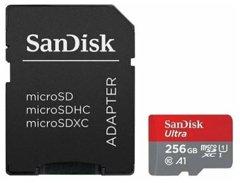 Карта памяти SANDISK 256GB microSDXC C10 UHS-I (SDSQUA4-256G-GN6MN)