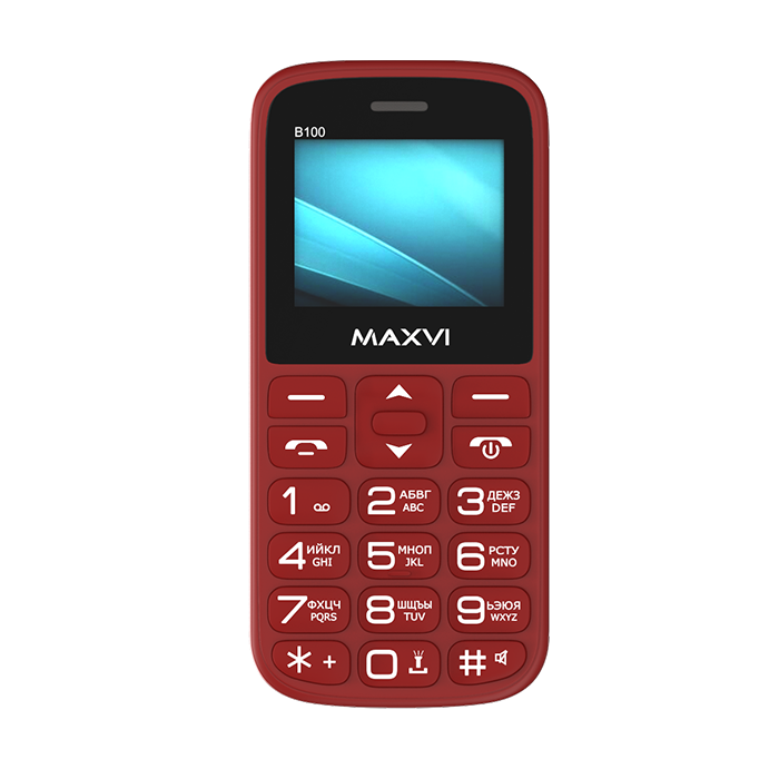 Мобильный телефон MAXVI B100 (Wine red)