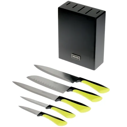 Набор ножей NADOBA 5 ножей с универсальным блоком, серия JANA