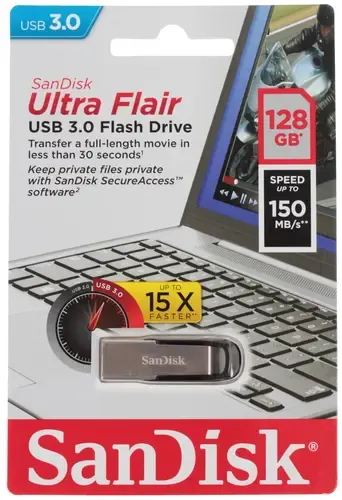 флеш-драйв SANDISK 128GB USB 3.0 Flair