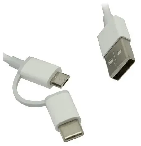 Кабель XIAOMI Mi 2in1 USB Cable micro/type-c 1м