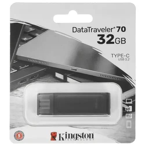 флеш-драйв KINGSTON DT70 32GB, Type-C, USB 3.2