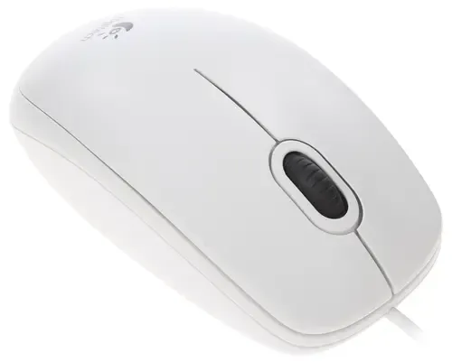 Мышь LOGITECH Optical Mouse B100 USB White