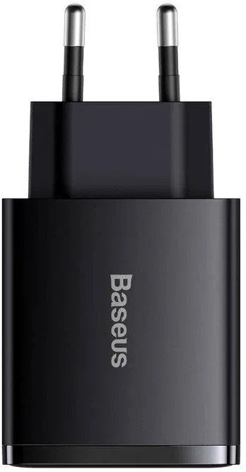 Сетевая зарядка BASEUS Compact Quick Charger 2U+C 30W Black