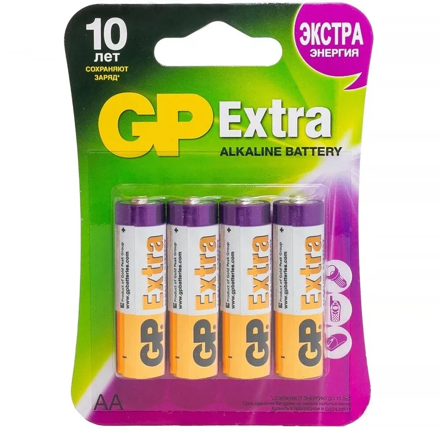 Батарейка GP Alkaline Extra 15AX CR4 AA