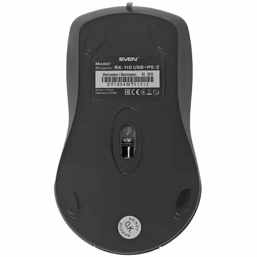 Мышь SVEN RX-110 PS/2 чёрная