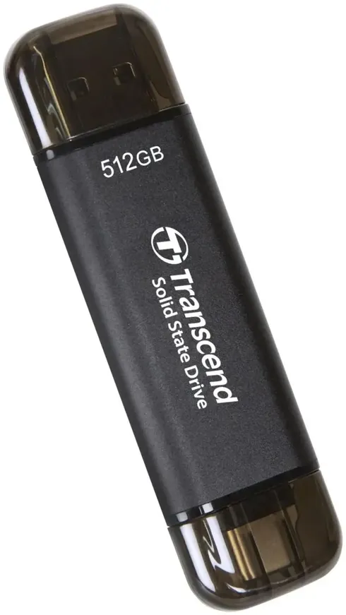 Внешний SSD TRANSCEND 512GB ESD310C, USB 10Gbps, Type C/A Gray