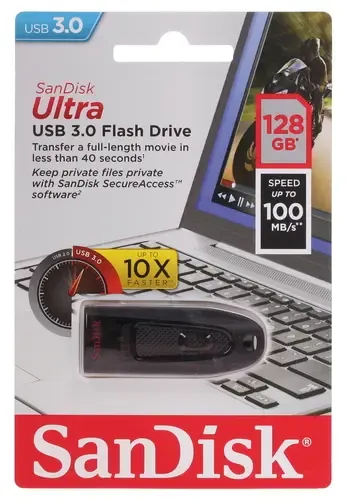 флеш-драйв SANDISK USB3.1 128GB Type-C Ultra Black (SDCZ460-128G-G46)