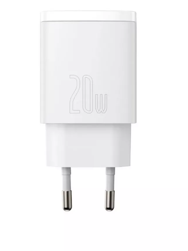 Сетевая зарядка BASEUS Mini Charger Dual USB PD 20W White (CCCP20UE)