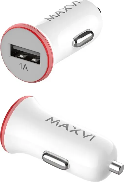 Автомобильное зарядное устройство MAXVI CCM-101WR, 1A, 1USB