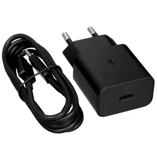 Зарядное устройство SAMSUNG 15W Power Adapter Type-C+Cable Black /EP-T1510XBEGRU