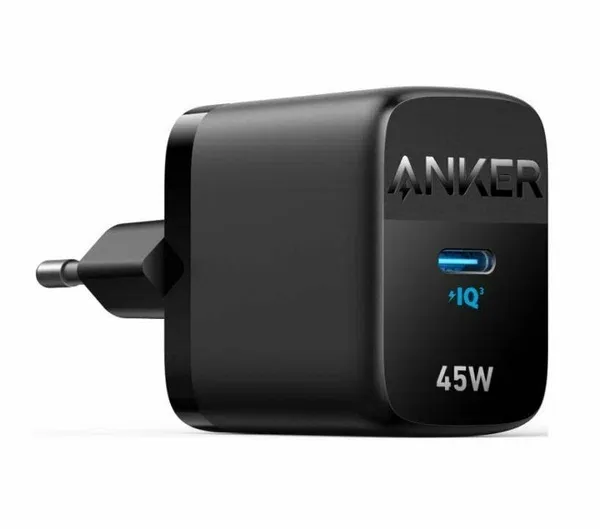 Сетевая зарядка ANKER PowerPort 313 - 45W PD + PPS USB-C (Black)