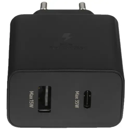 Сетевая зарядка SAMSUNG EP-TA220 35W Charger Duo USB-C+USB Black