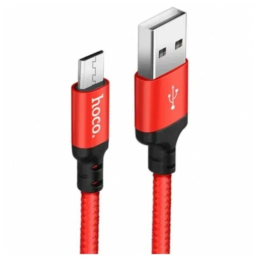 Кабель HOCO X14 micro USB Series 2m Red/Black