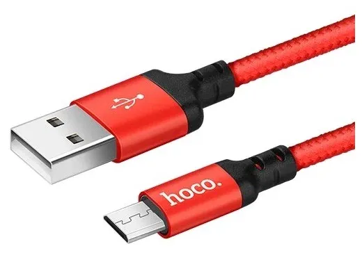 Кабель HOCO X14 micro USB Series 2m Red/Black