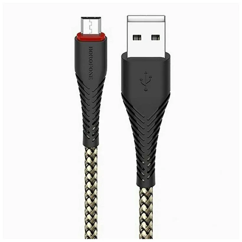 Кабель BOROFONE BX25 USB 2.4A micro USB черный