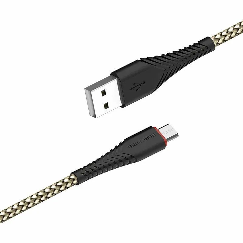 Кабель BOROFONE BX25 USB 2.4A micro USB черный