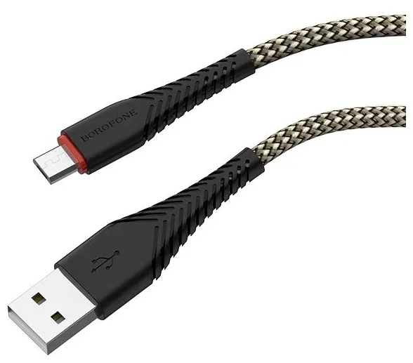 Кабель BOROFONE BX25 USB 2.4A micro USB черный