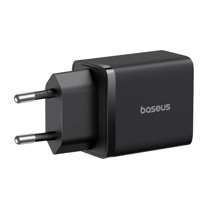 Сетевая зарядка BASEUS Cube USB-C+A 30W Black/черный