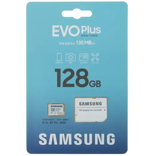 карта памяти SAMSUNG microSDXC 128GB EVO PLUS (MB-MC128SA/EU) + ad